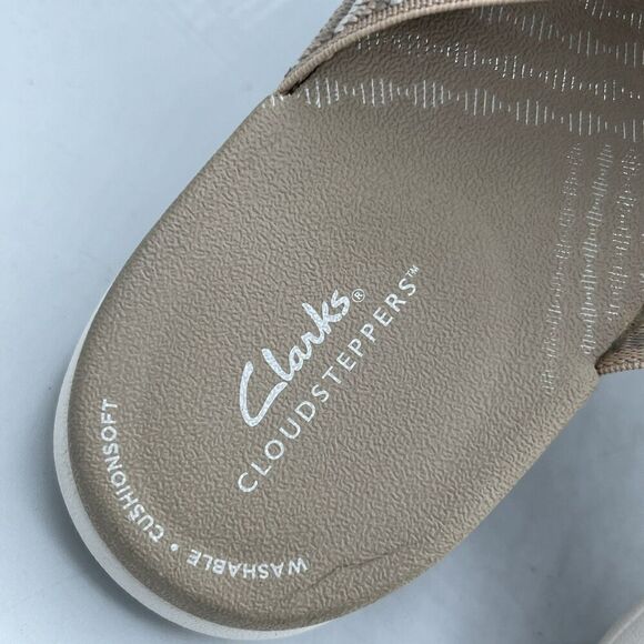 Clarks CloudSteppers Mira Isle Sand Textile Women's Sandals Size 10 Slide - Picture 5 of 10